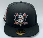 Anaheim Ducks All Black Grey Uv Crystallized
