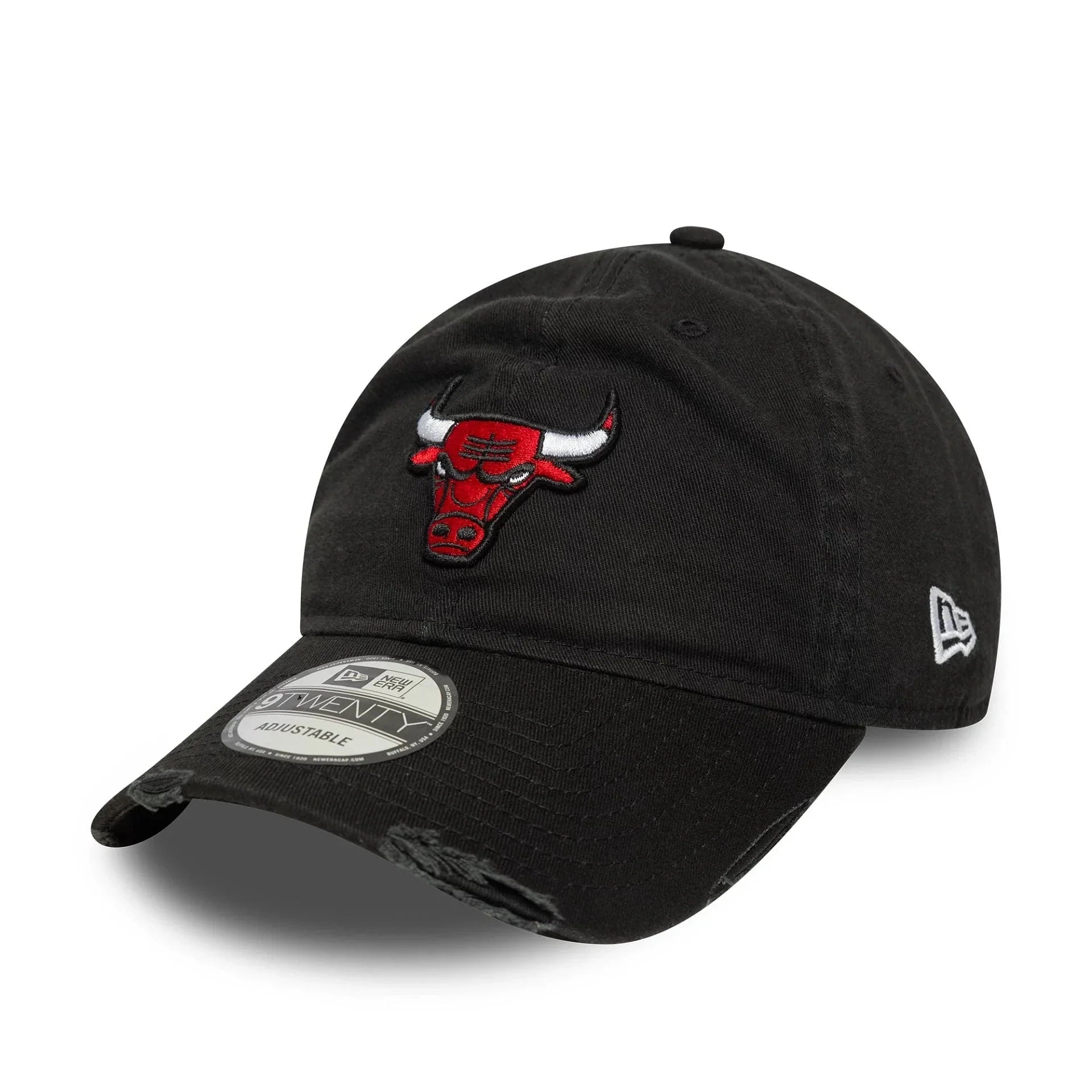 CHICAGO BULLS NBA CAPWASH DISTRESS BLACK / NEW ERA 9TWENTY