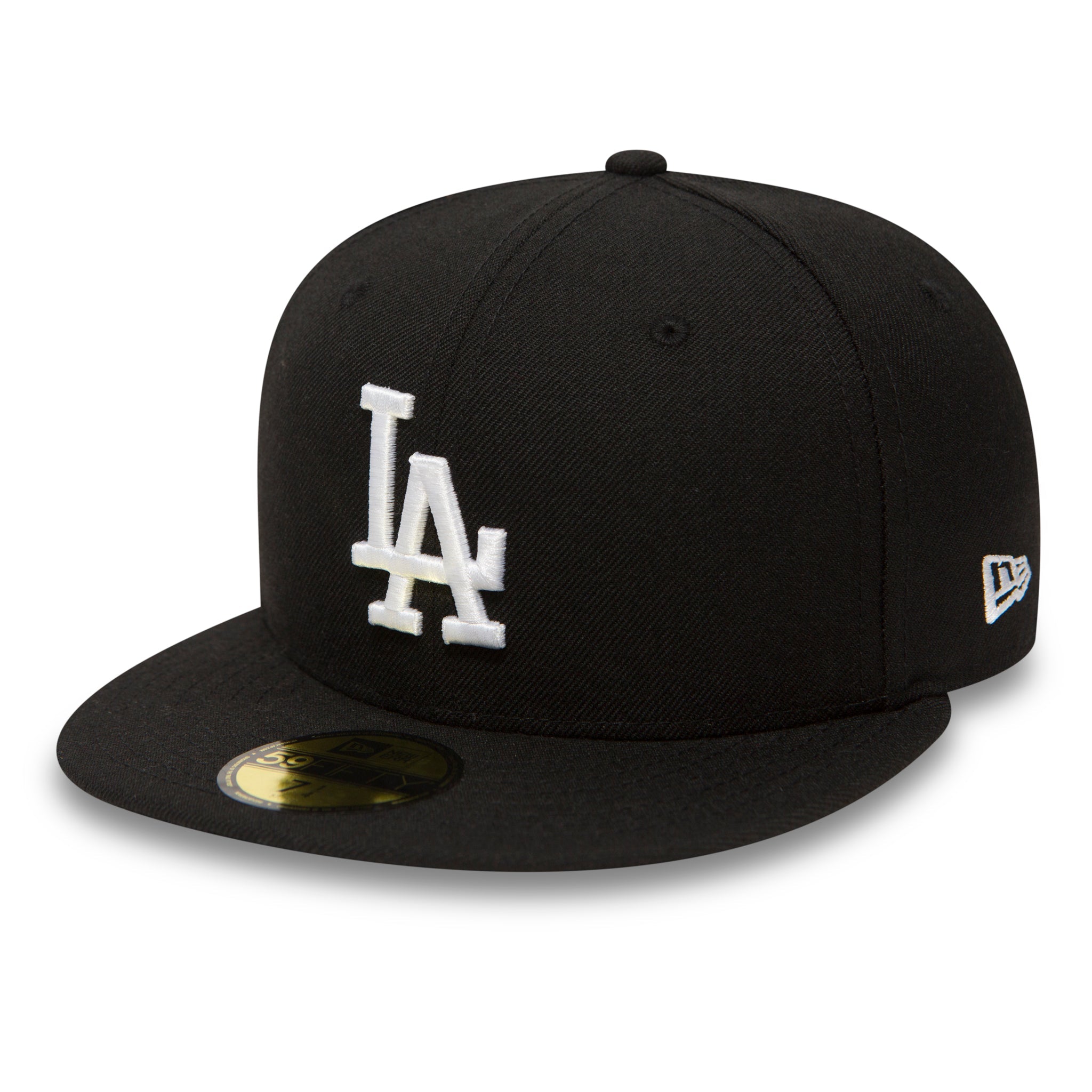 NEW ERA 59FIFTY LOS ANGELES DODGERS BLACK/WHITE FITTED CAP