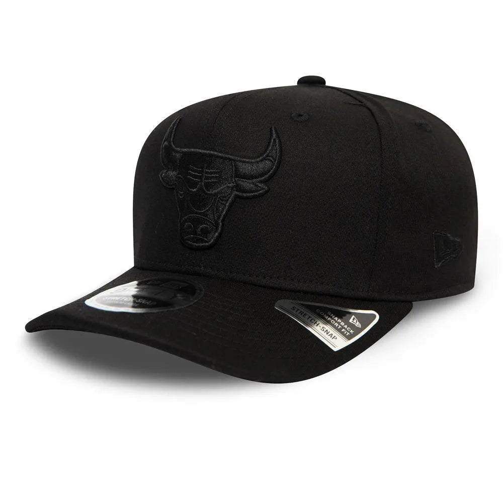 NEW ERA 9FIFTY NBA CHICAGO BULLS STRETCH SNAP BLACK/BLACK