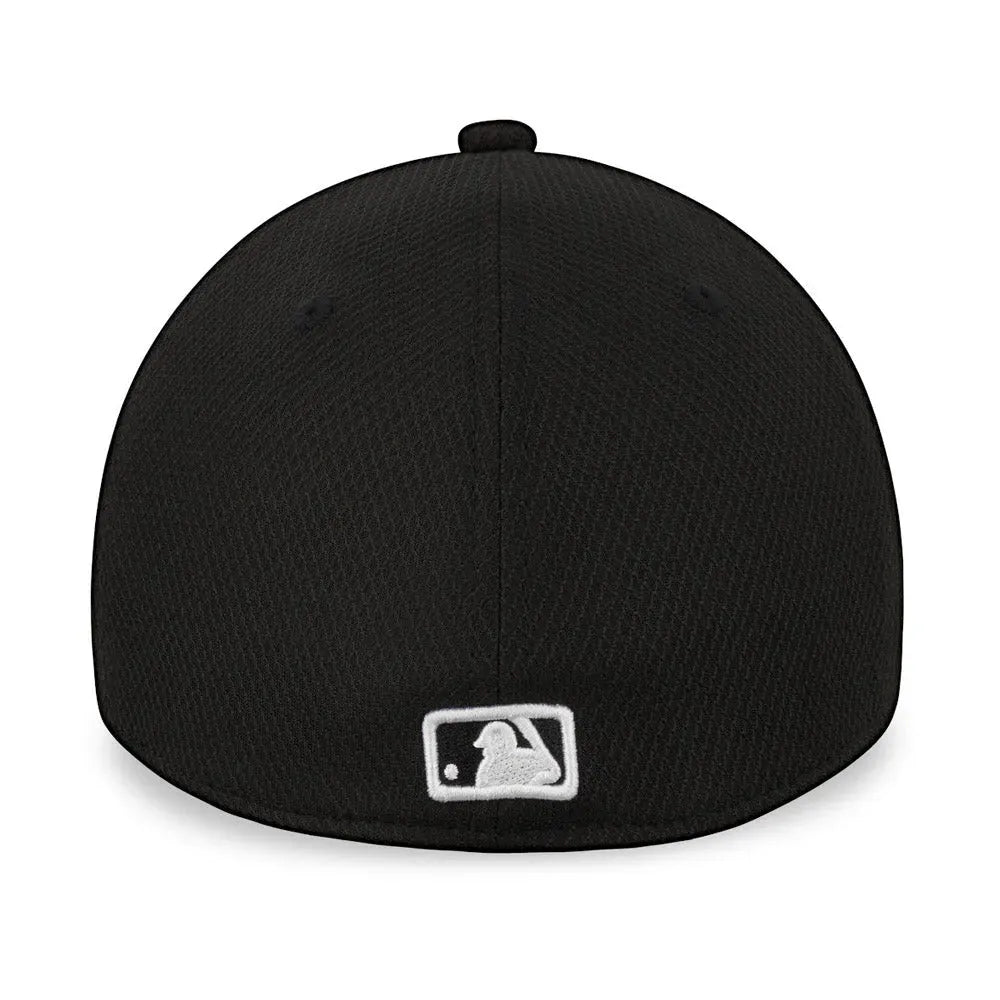 NEW ERA 39THIRTY MLB NEW YORK YANKEES DIAMOND ERA STRETCH FIT BLACK CAP