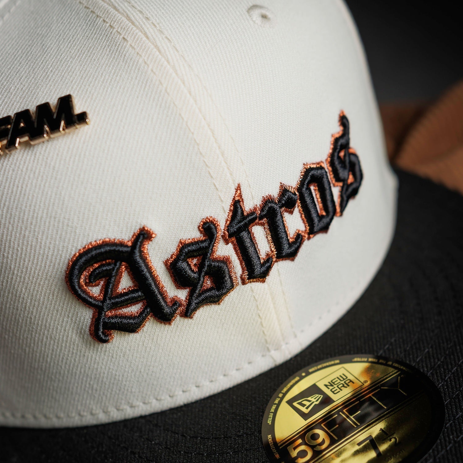 HOUSTON ASTROS MLB TWO TONE CHROME WHITE GRAY UV / NEW ERA 59FIFTY FITTED CAP