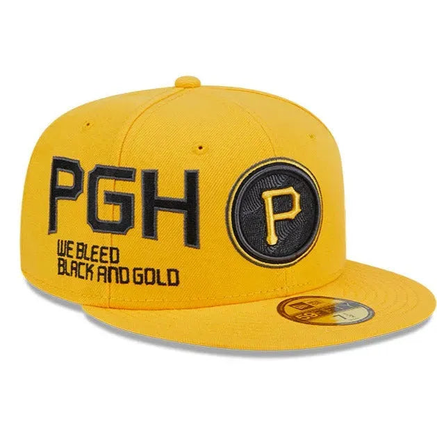 NEW ERA 59FIFTY MLB PITTSBURGH PIRATES CITYCON YELLOW / GREY UV FITTED CAP
