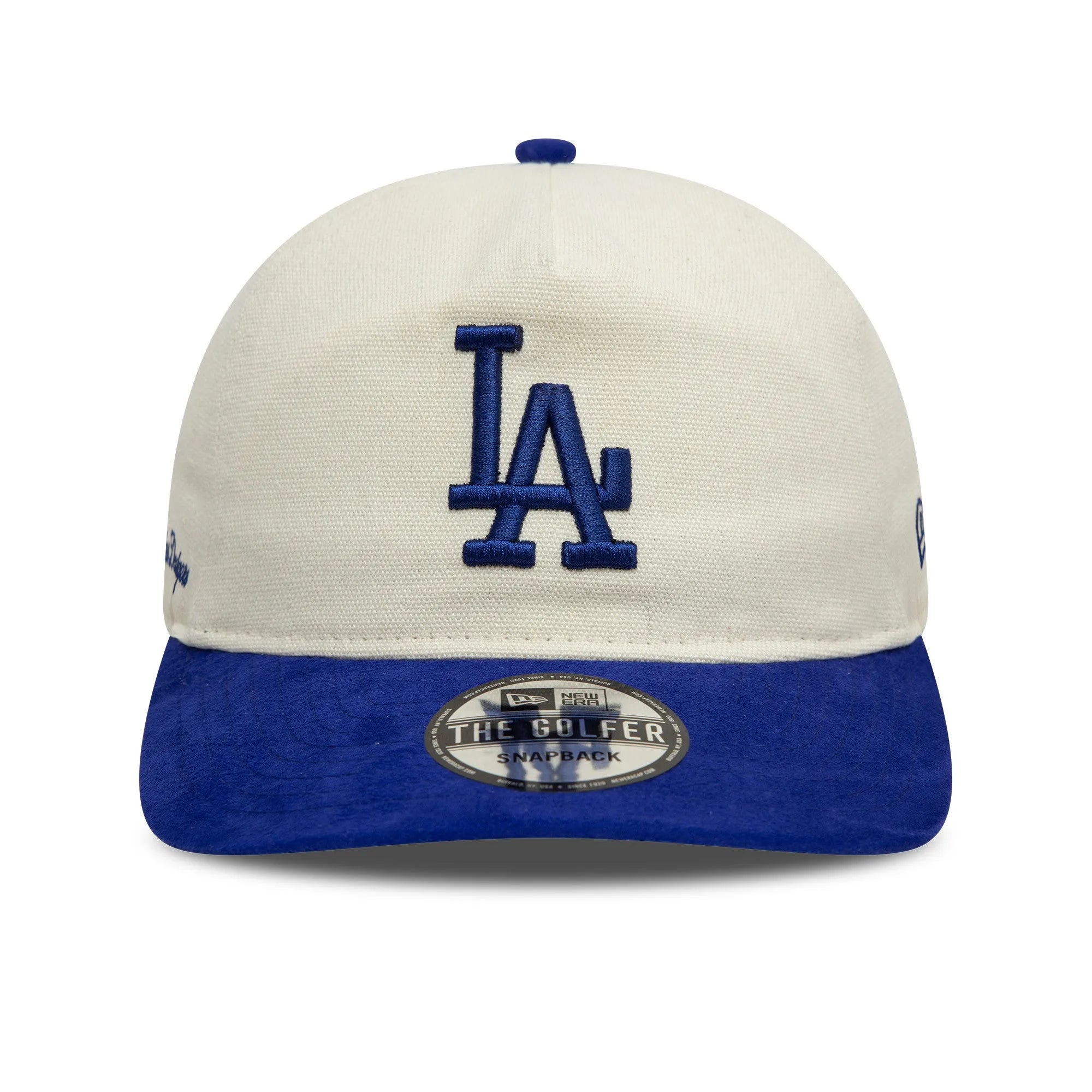 NEW ERA THE GOLFER SCRIPT PC MLB LOS ANGELES DODGERS TWO TONE SNAPBACK CAP