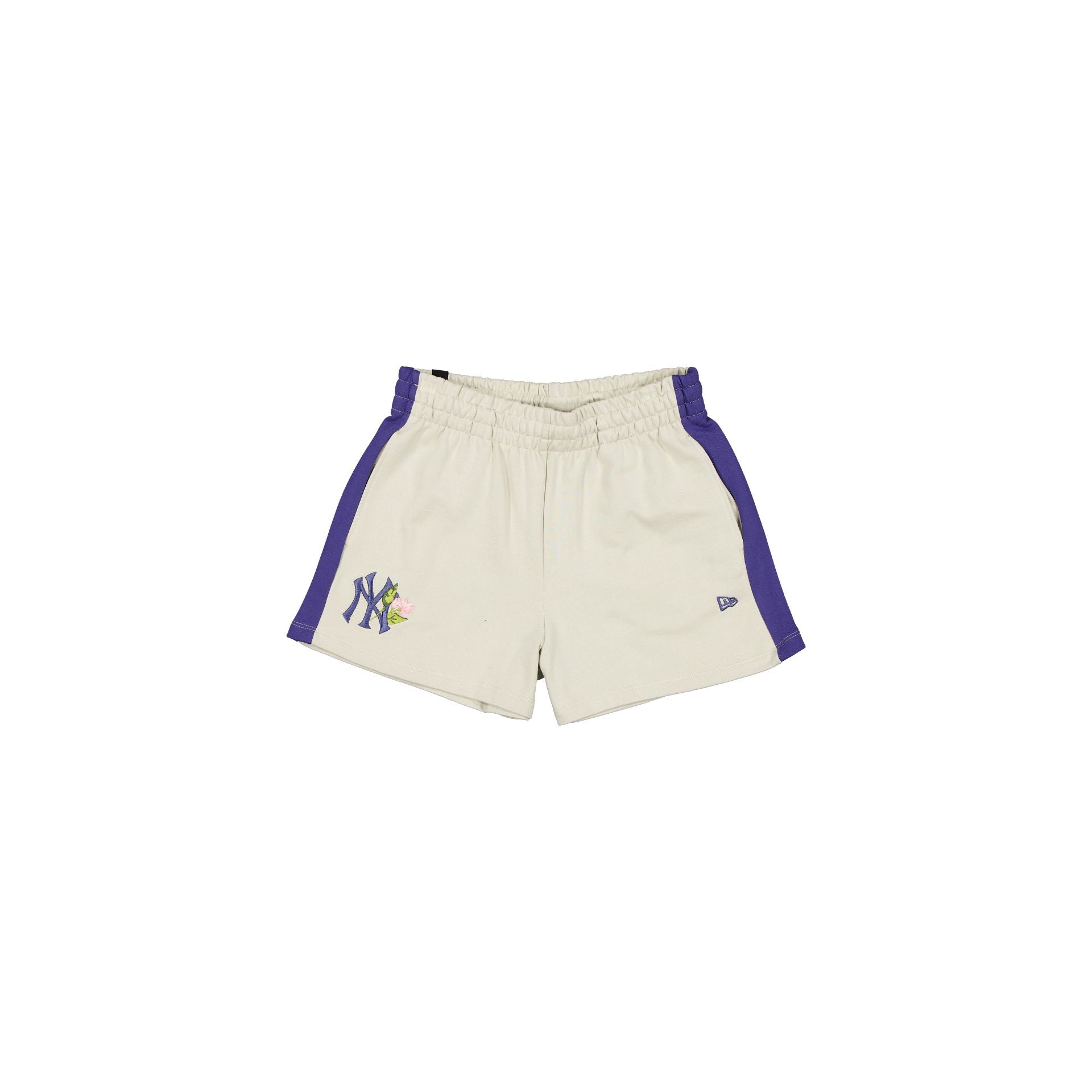 New York Yankees Women's High Waisted Stone Floral Shorts