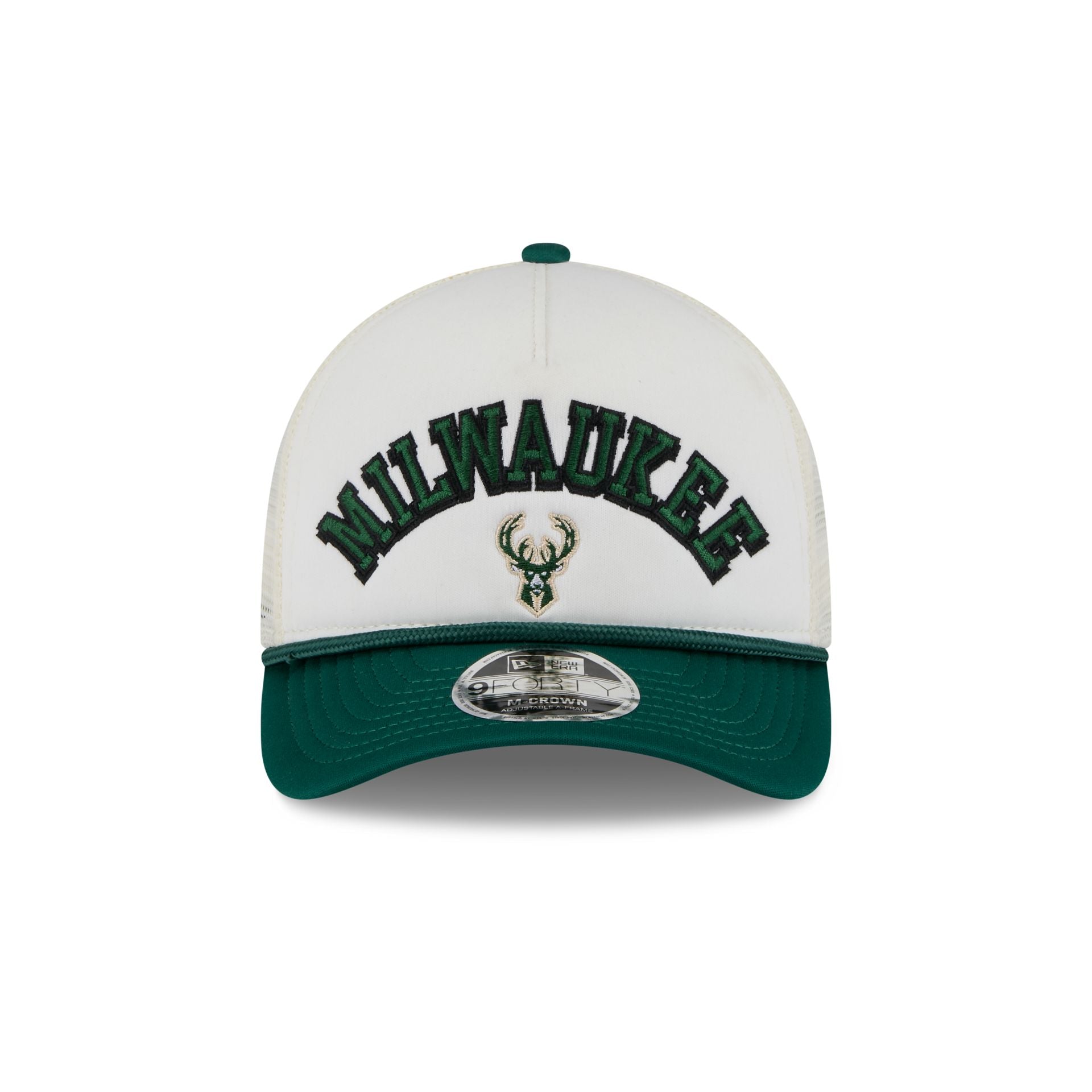 Milwaukee Bucks Chrome Arch 9FORTY M-Crown A-Frame Trucker Hat