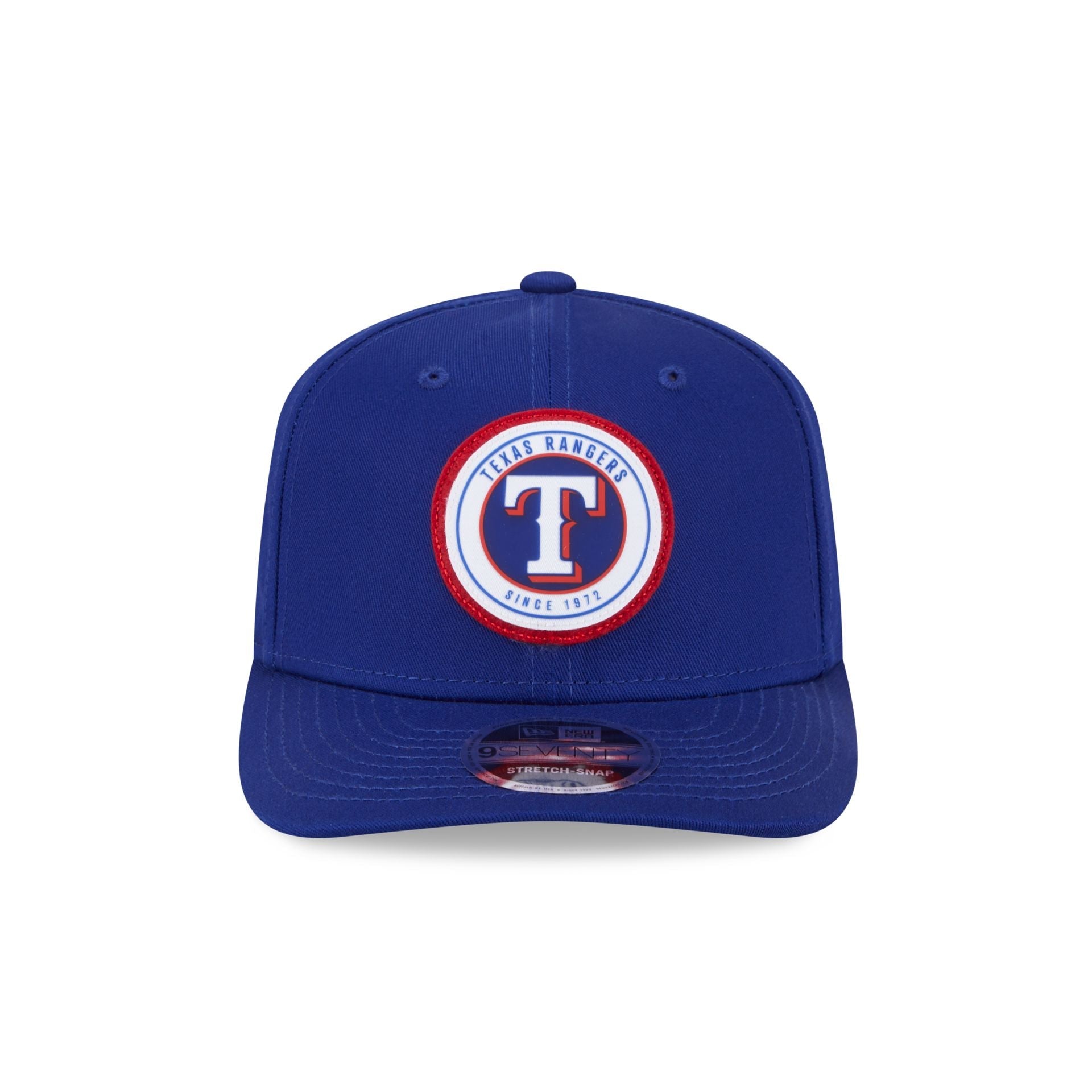 Texas Rangers Circle Patch 9SEVENTY Stretch-Snap Hat