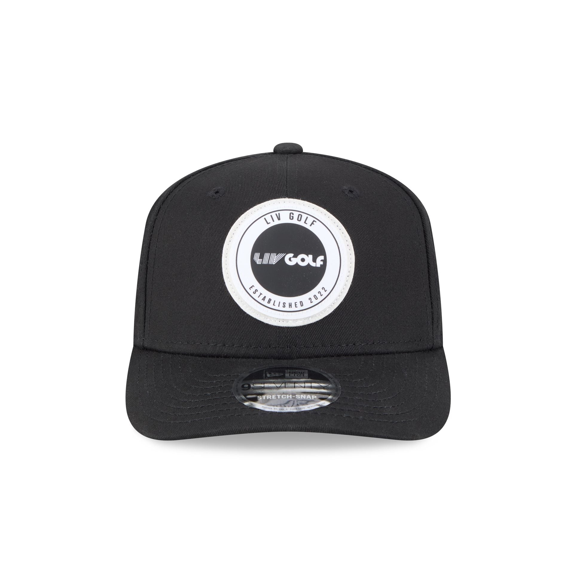 LIV Golf Circle Patch 9SEVENTY Stretch-Snap Hat