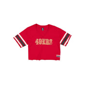 San Francisco 49ers Throwback Cropped Women's T-Shirt
