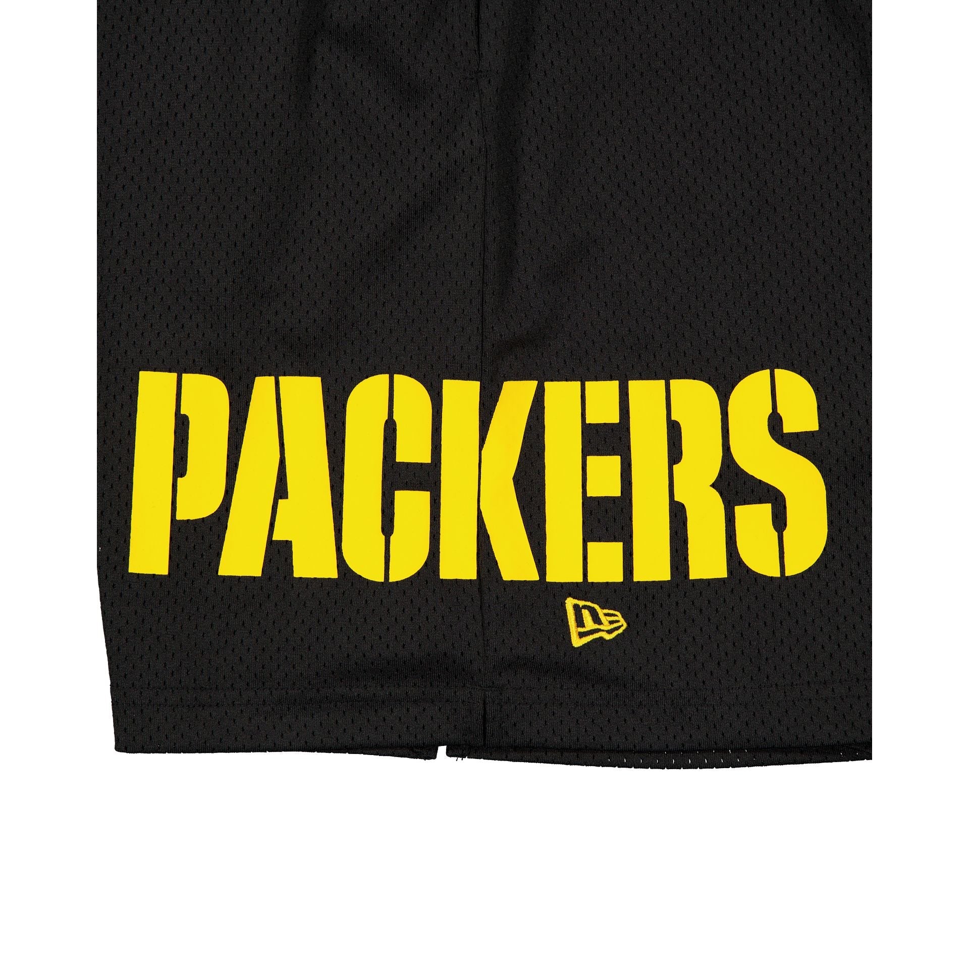 Green Bay Packers Mesh Black Shorts