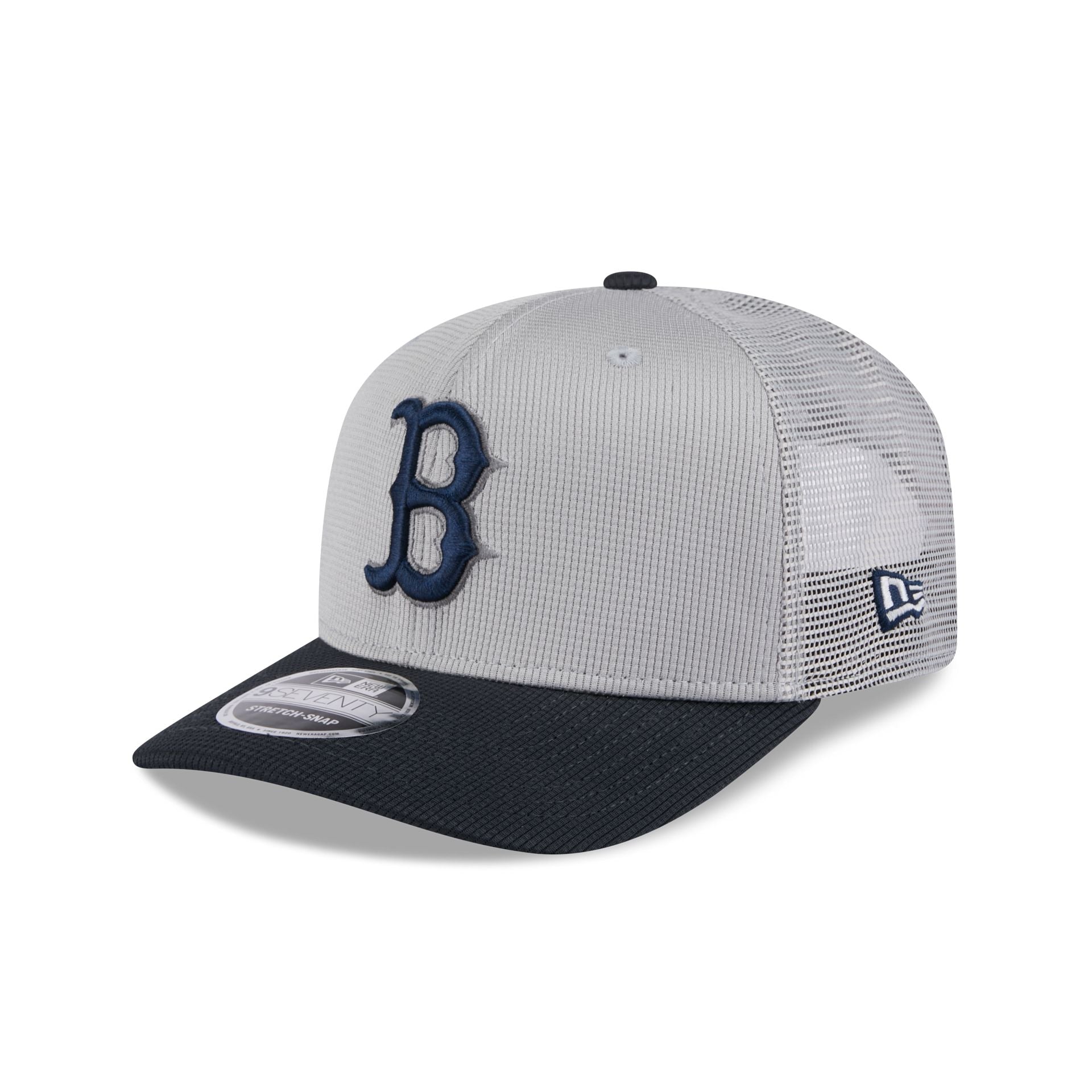 Boston Red Sox 2025 Batting Practice Gray 9SEVENTY Trucker Hat