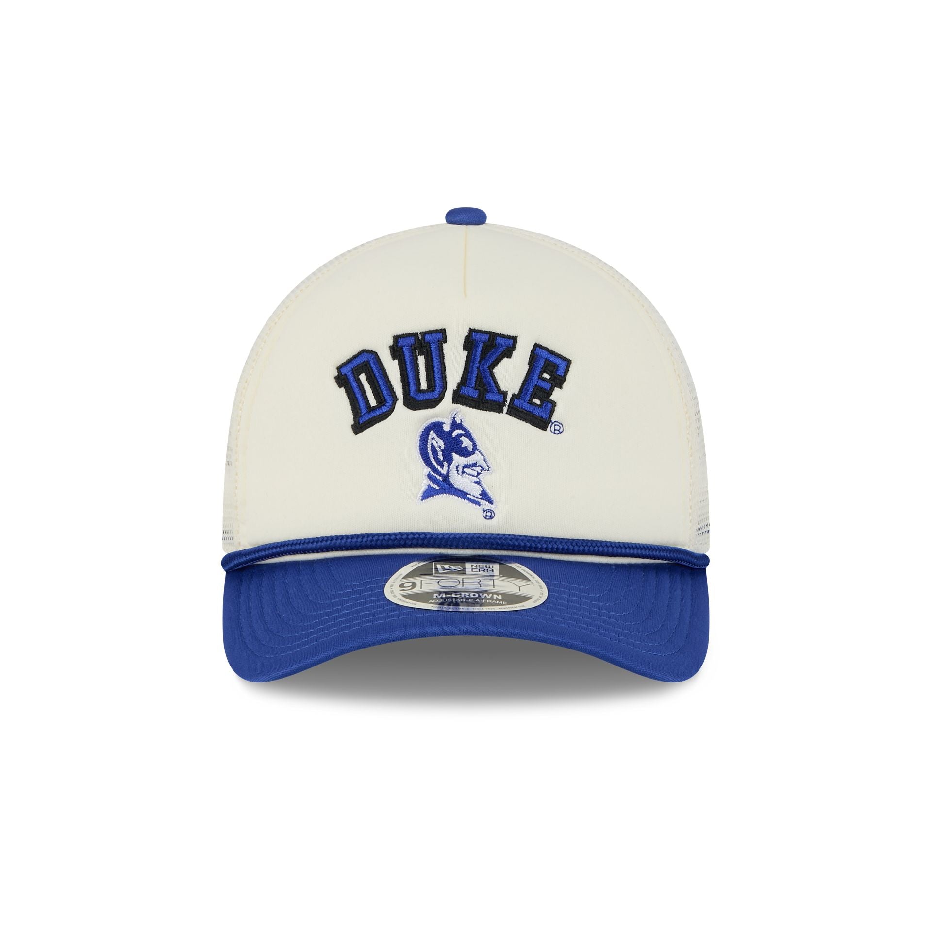 Duke Blue Devils Chrome Arch 9FORTY M-Crown A-Frame Trucker Hat