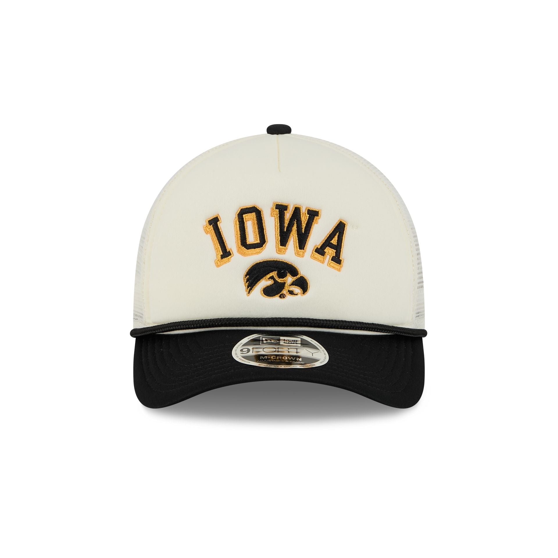 Iowa Hawkeyes Chrome Arch 9FORTY M-Crown A-Frame Trucker Hat