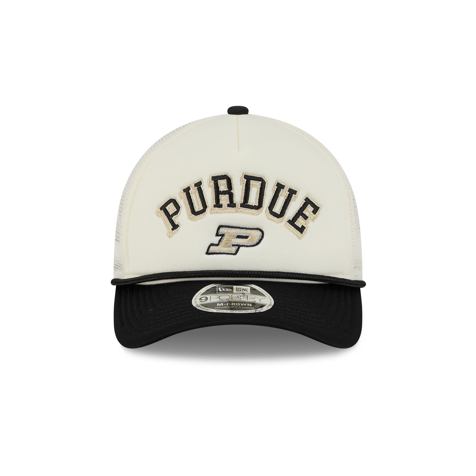 Purdue Boilermakers Chrome Arch 9FORTY M-Crown A-Frame Trucker Hat