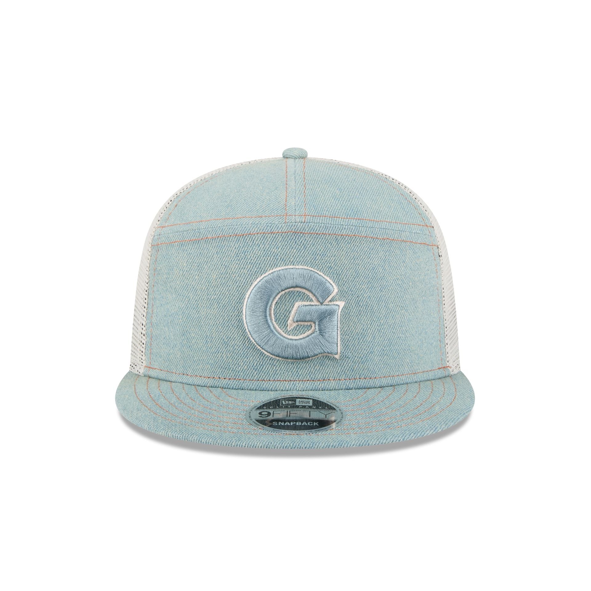 Georgetown Hoyas Denim Split Panel 9FIFTY Trucker Hat
