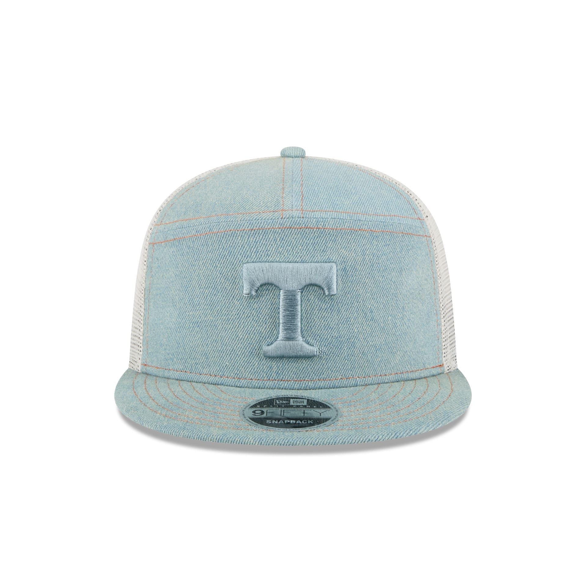 Tennessee Volunteers Denim Split Panel 9FIFTY Trucker Hat