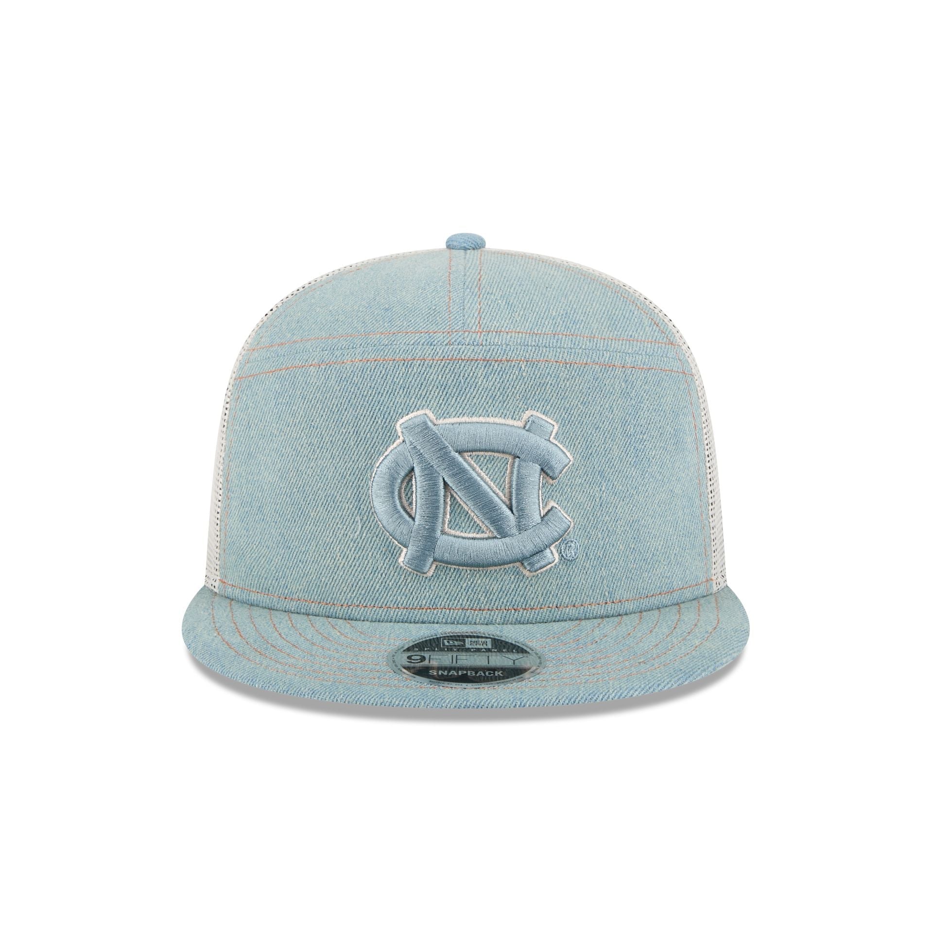 North Carolina Tar Heels Denim Split Panel 9FIFTY Trucker Hat