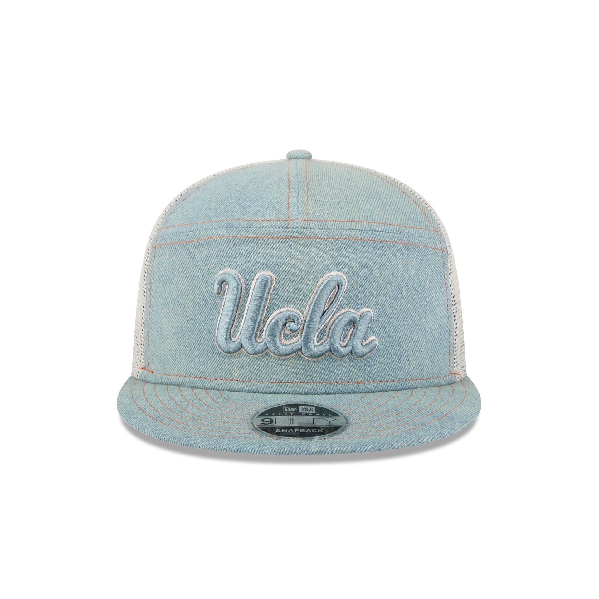 UCLA Bruins Denim Split Panel 9FIFTY Trucker Hat