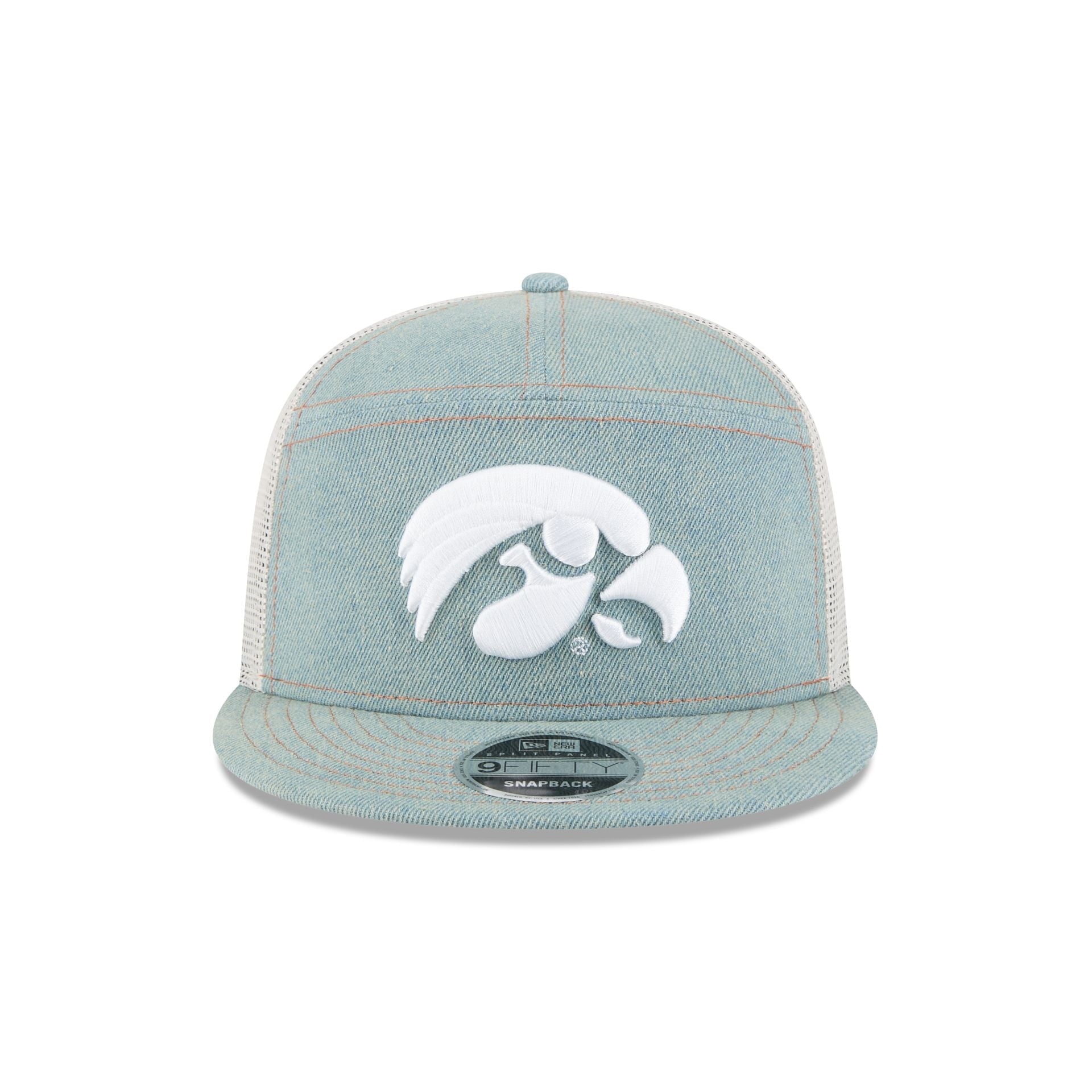 Iowa Hawkeyes Denim Split Panel 9FIFTY Trucker Hat