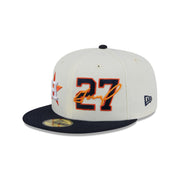 Houston Astros Jose Altuve Chrome White 59FIFTY Fitted Hat