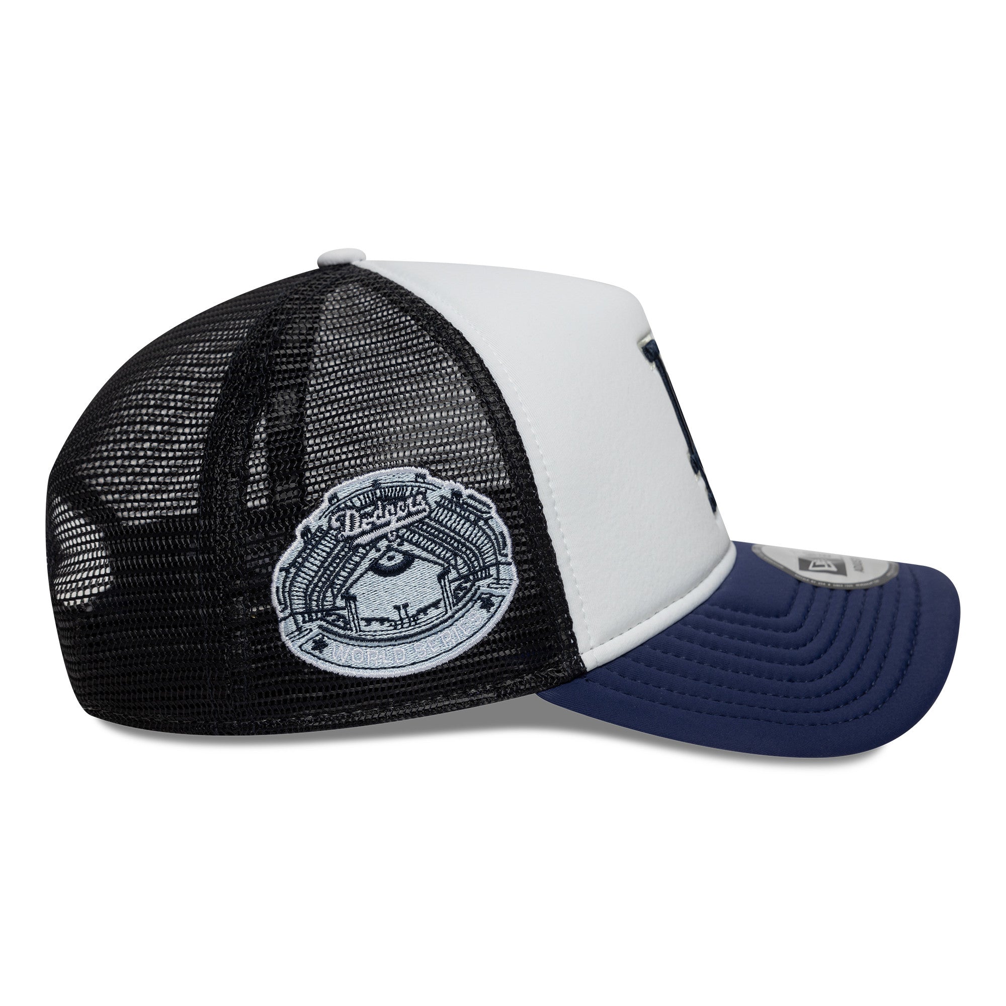 LOS ANGELES DODGERS MLB CAP WHITE NAVY UV / NEW ERA 9FORTY TRUCKER