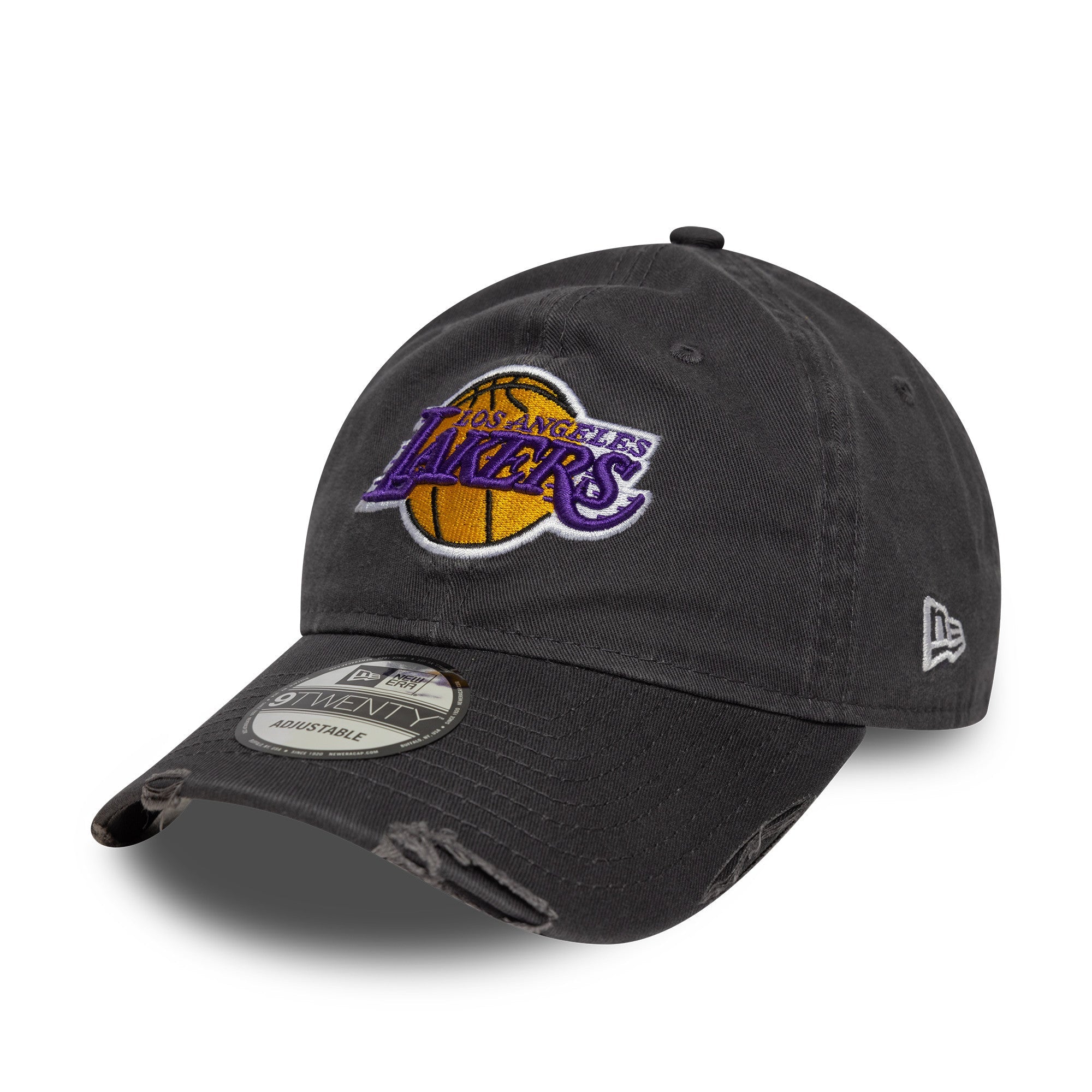 LOS ANGELES LAKERS NBA CAPWASH DISTRESS DARK GREY / NEW ERA 9TWENTY