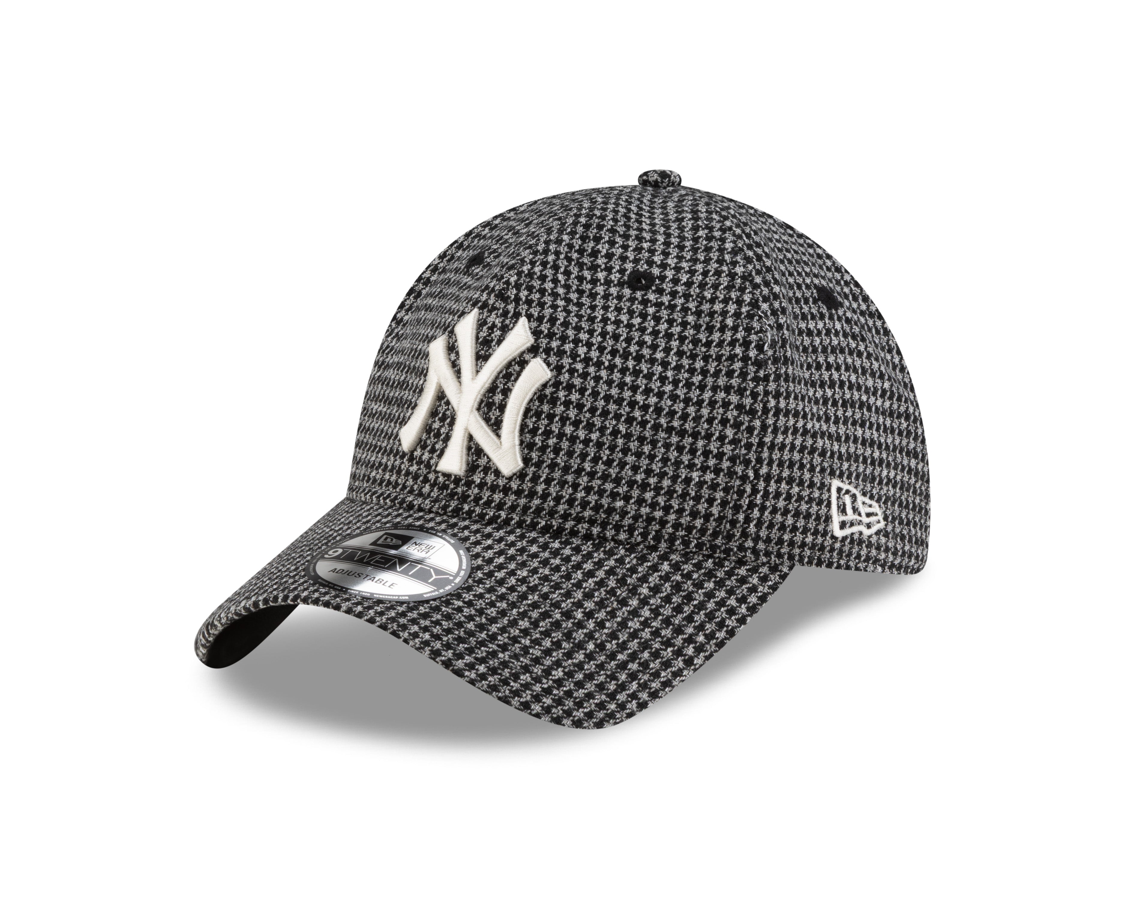 NEW YORK YANKEES MLB HOUNDSTOOTH BLACK / NEW ERA 9TWENTY ADJUSTABLE
