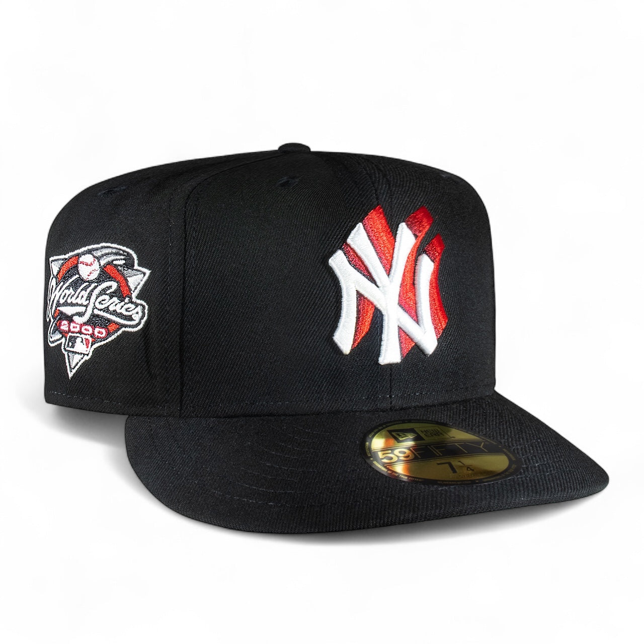 New York Yankees 3D Red Logo All Black 2000 World Series