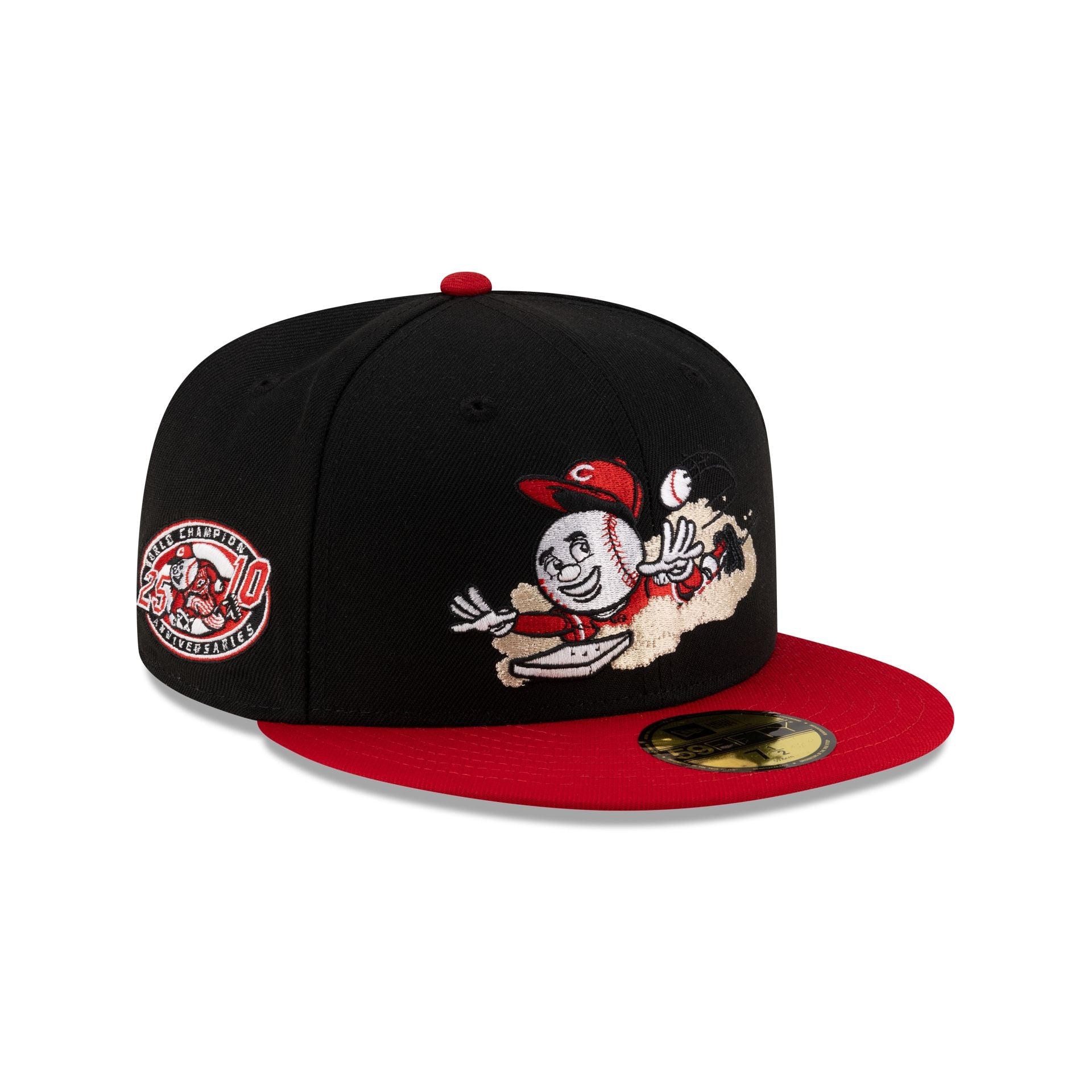 Cincinnati Reds Mascot Black 59FIFTY Fitted Hat