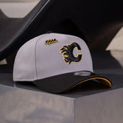 CALGARY FLAMES CAP BLACK YELLOW UV / NEW ERA 9FORTY A-FRAME