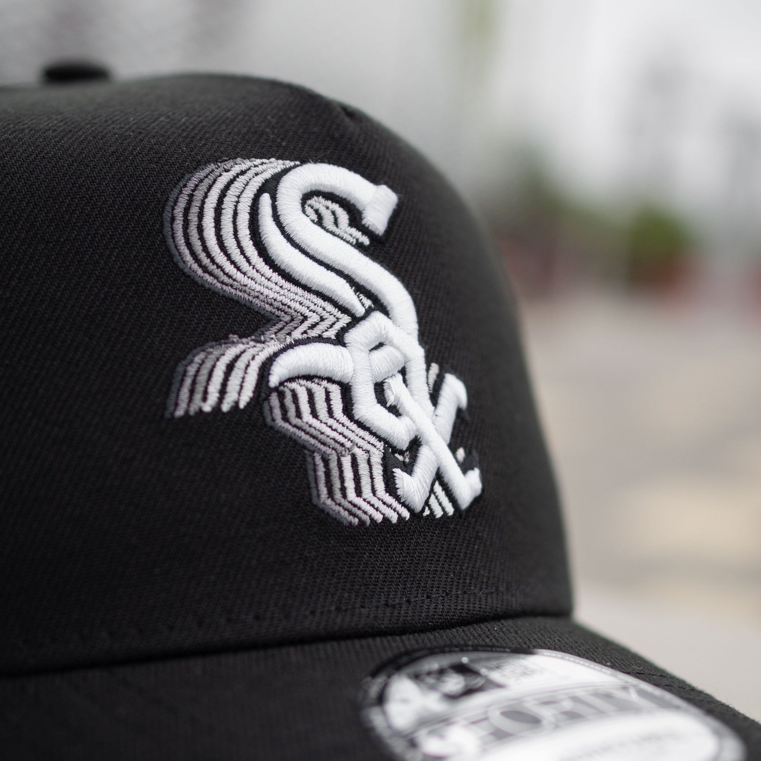 NEW ERA 9FORTY A-FRAME MLB CHICAGO WHITE SOX COMISKEY PARK BLACK / KELLY GREEN UV SNAPBACK